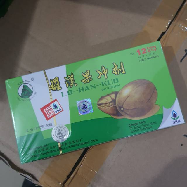 

Lo han kuo infusion obat herbal pereda panas dalam isi 12 pcs