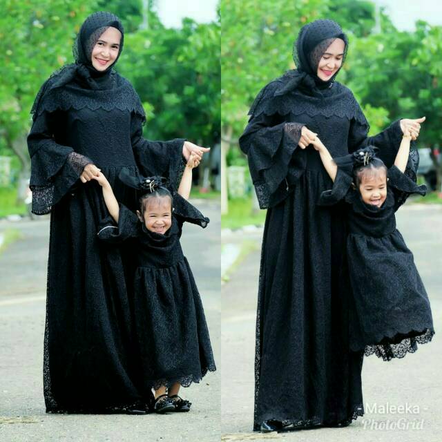 Arya Dress Brokat Baju Anak Bayi Gamis Gaun Pesta Kondangan Couple Ibu Anak Ayah Sarimbit Jumbo