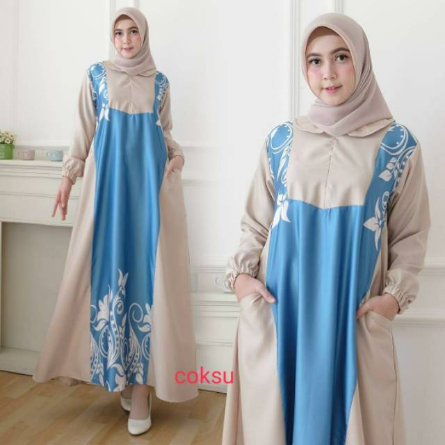 BAJU GAMIS Syakila Maxi Dress Syarii REAL PIC SIZE XL