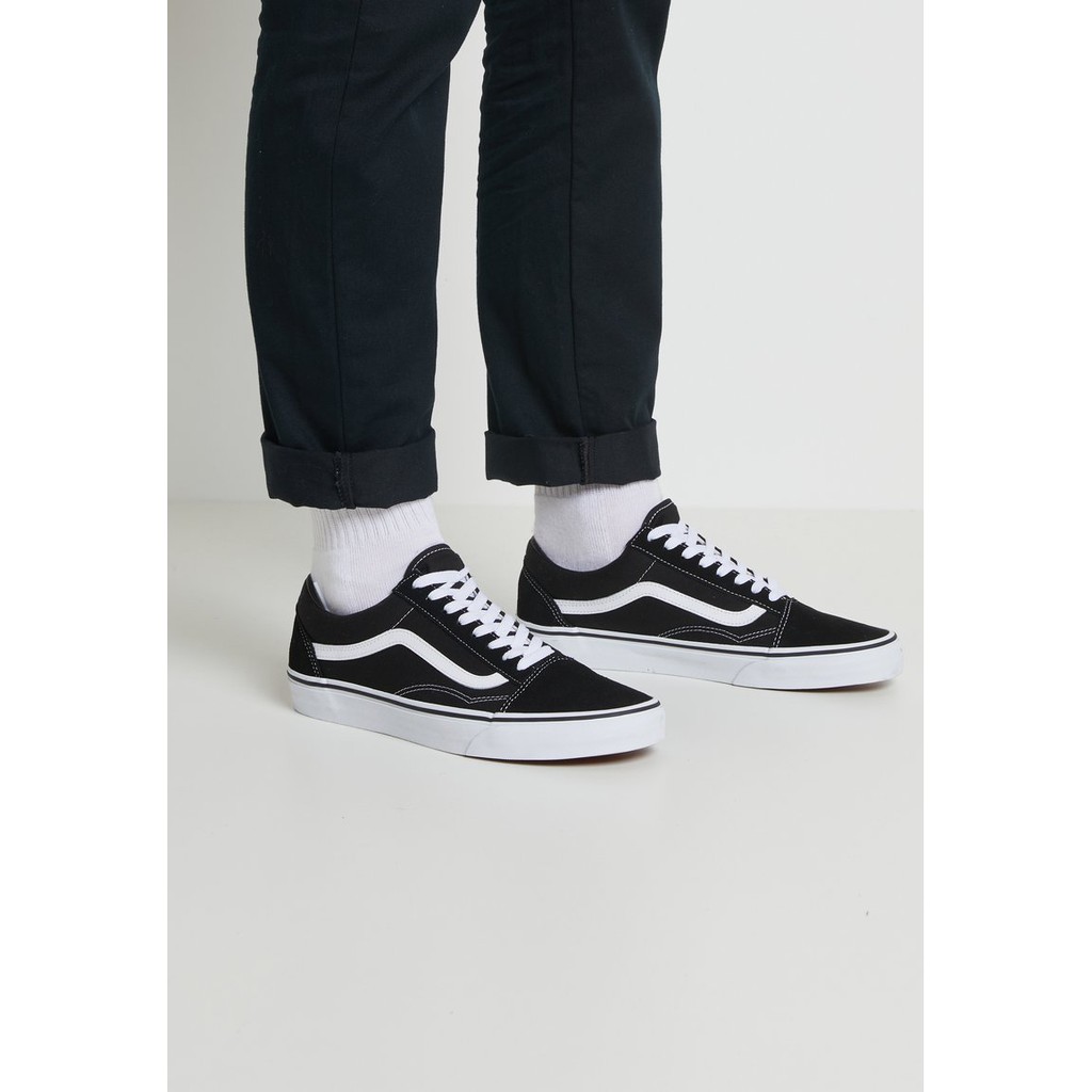 Sepatu vans oldskool black and white premium murah