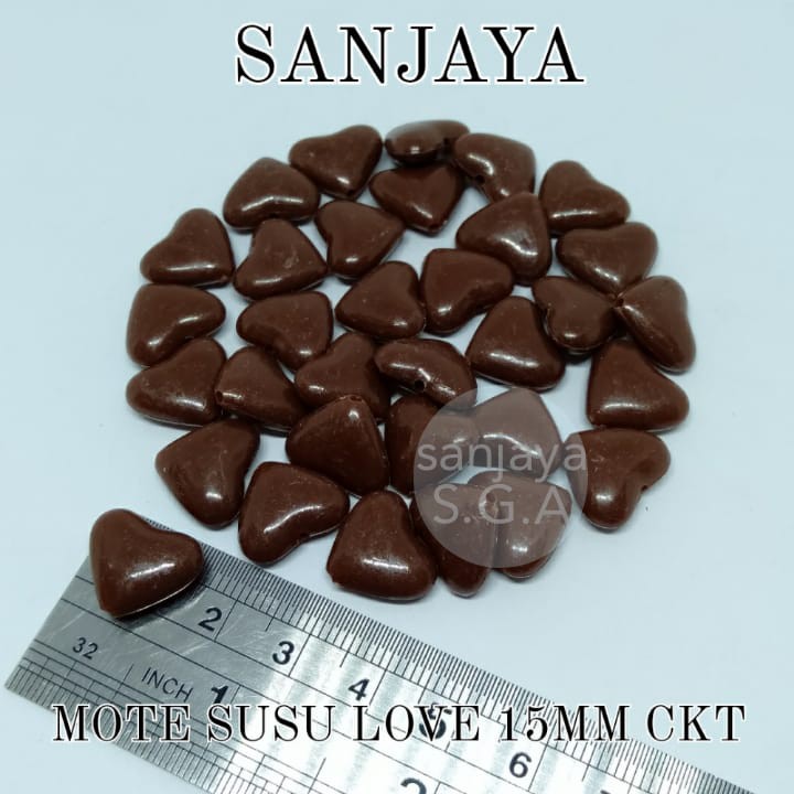 MANIK SUSU / MOTE SUSU / MANIK HATI / MOTE HATI / MANIK LOVE / MOTE LOVE / MANIK SUSU LOVE / MOTE SUSU LOVE 15MM