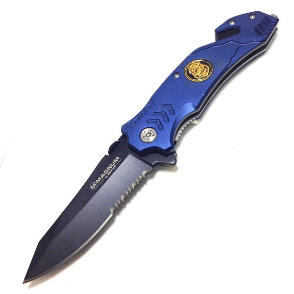 Boker Pisau Lipat Knife Knive Type Magnum Police - Biru