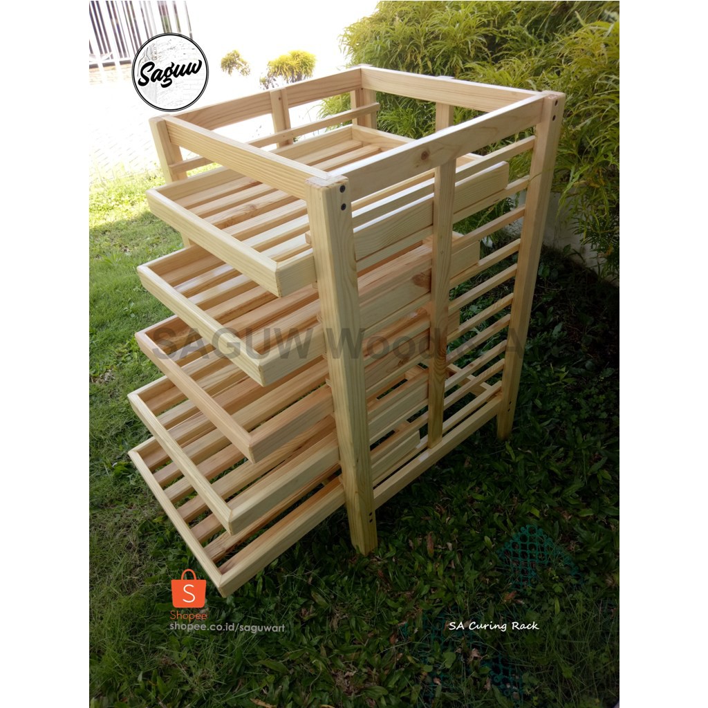 CURING RACK LIMA SLOT (Rak Sabun 5 Slot)