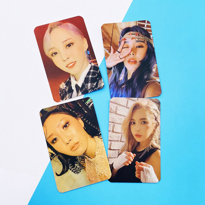 16Pcs / Set Kartu LOMO Foto KPOP MAMAMOO 2nd Album Reality Warna Hitam