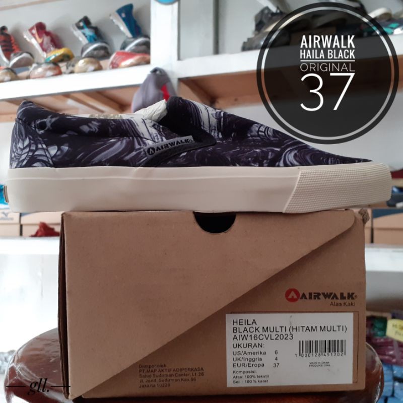 SEPATU AIRWALK HAILA BLACK ORIGINAL BNIB