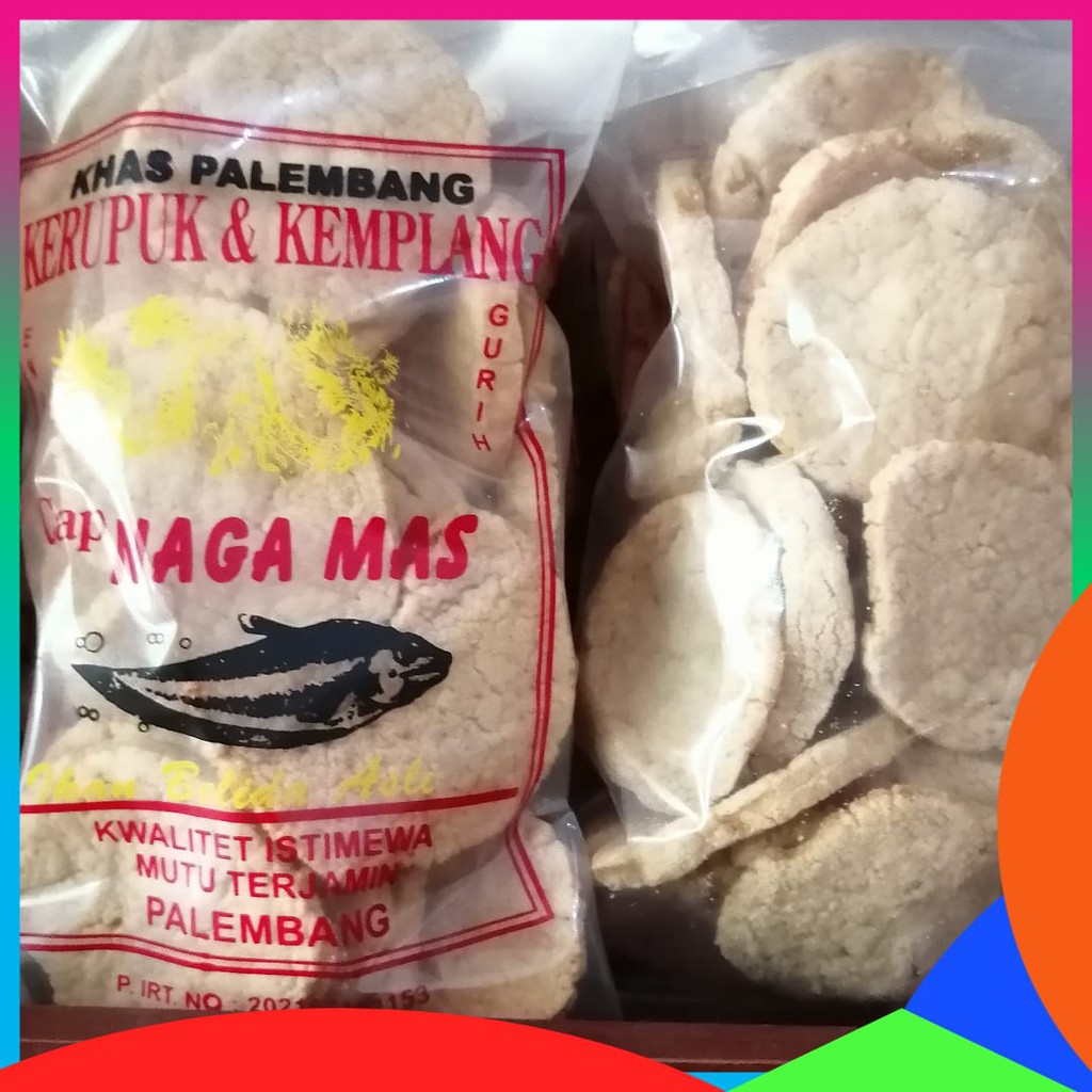 

Kerupuk Kulit Kemplang Kulit Naga Mas Asli Palembang Kemasan 250 gram