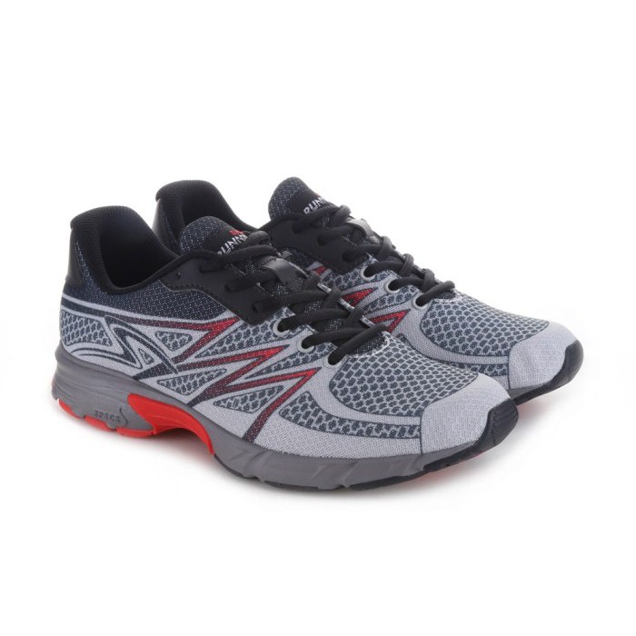 Sepatu Running Specs 200503 Patagonia Dark Charcoal Black Emperor Red