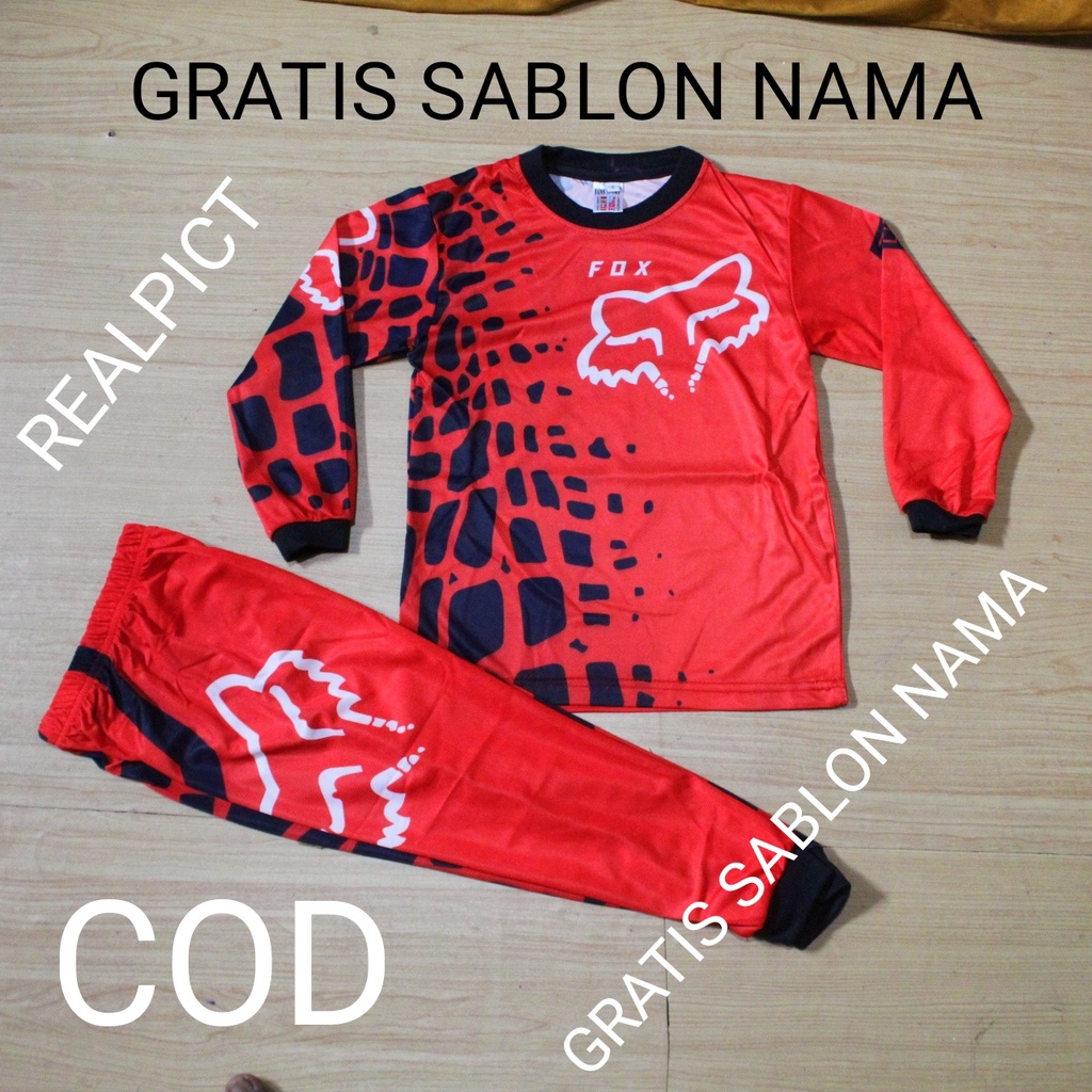 Jersey baju balap setelan baju motor cross/baju balap sepeda anak