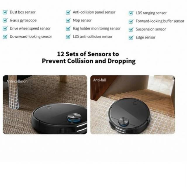 Viomi V3 2600pa Suction 2in1 - Anti Virus Robot Vacuum Cleaner