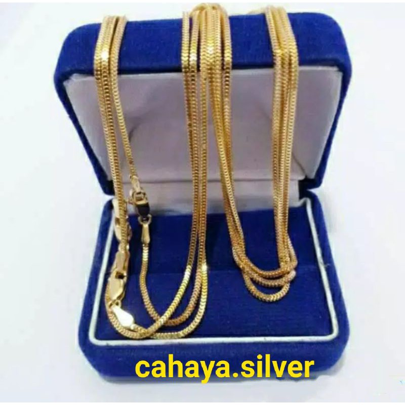 KALUNG MILANO KACA PERAK 925 LAPIS MAS 24K