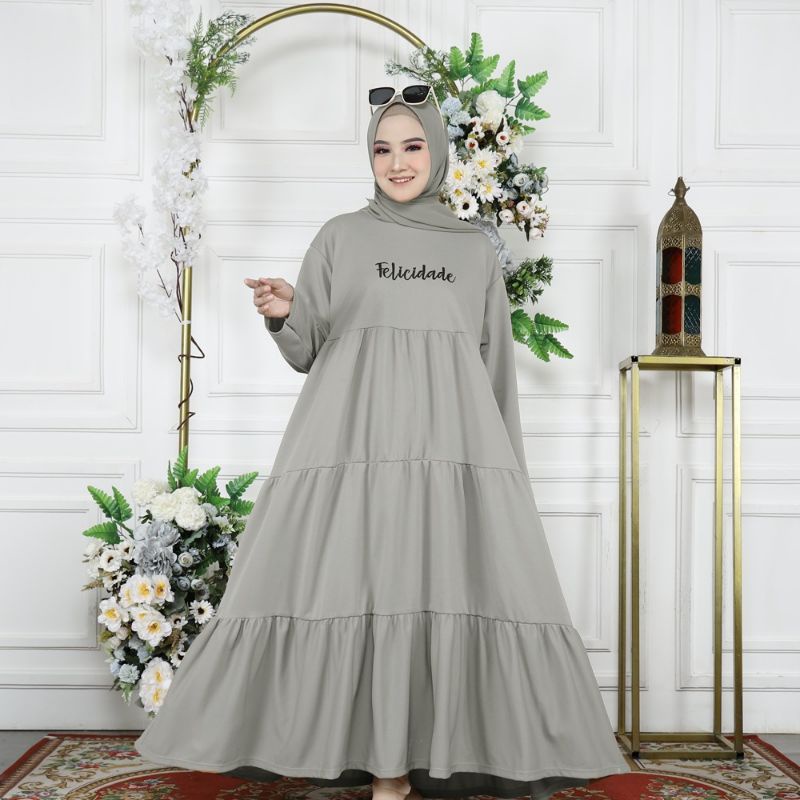 Baju Gamis JUMBO WANITA VOXY RUMBAI LD 120cm X9P0 Bisa COD Kekinian SALE Baju Gamis Wanita Syari PREMIUM Fashion Muslim Kondangan MURAH Modern Dewasa Pesta Terlaris Mewah Terbaru PROMO RAMADHAN Dress Muslim Exclusive