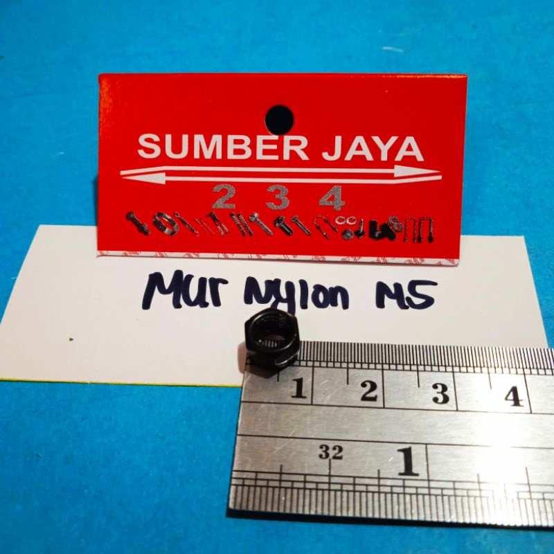 MUR NYLON M5 HITAM ISI 100 TERMURAH