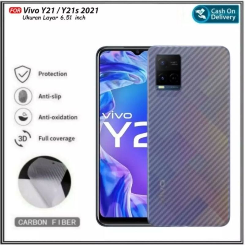 GARSKIN SKIN KARBON VIVO Y21 Y21S Y21A  Y21T Y33S Y33T