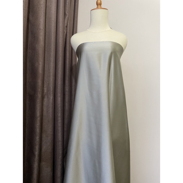 Kain Satin Maxmara Original Warna Sage Green