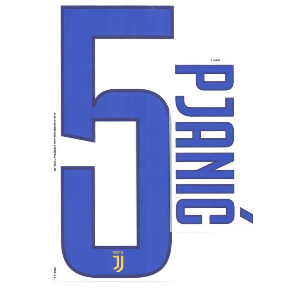 Onsale Nameset Juventus 2017-18 Away. Pjanic. Original Nameset For Jersey. Bestseller