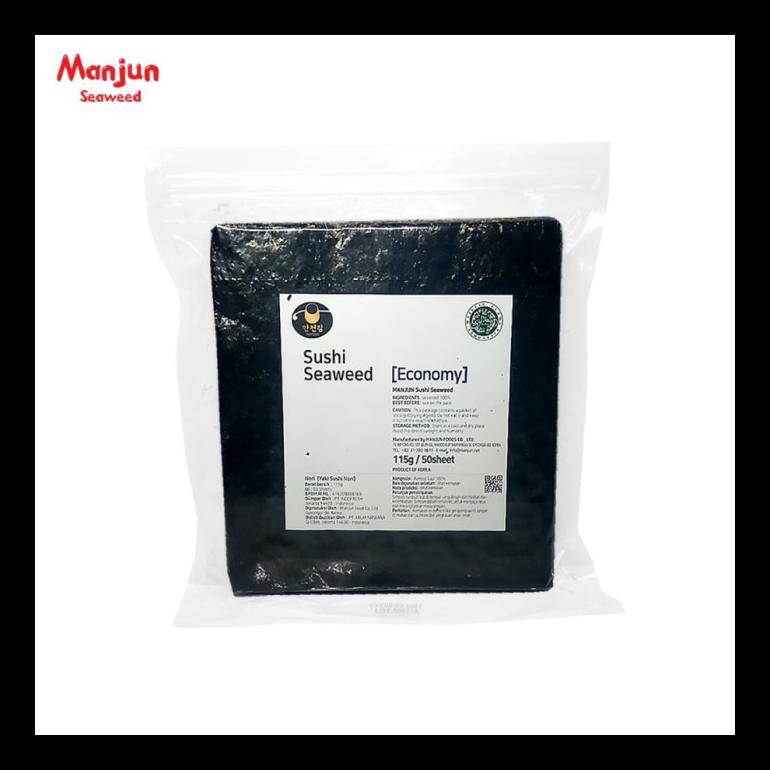 

STOK BARU! MANJUN YAKI SUSHI NORI EKONOMI 115GR 50 LEMBAR MURAH