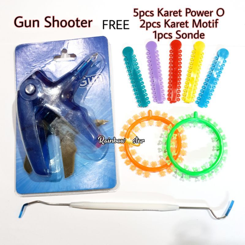Gun Shooter / Ligature Gun Behel / Alat Pasang Karet Behel