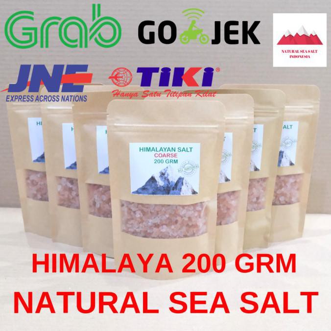 

[[BISA COD]] 100% Himalayan Salt Coarse Rock Garam Himalaya 200 Grm Pink Salt Garem TERMURAH Kode