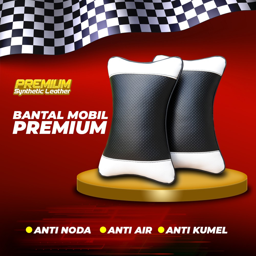 Bantal mobil Kulit sintetis Premium