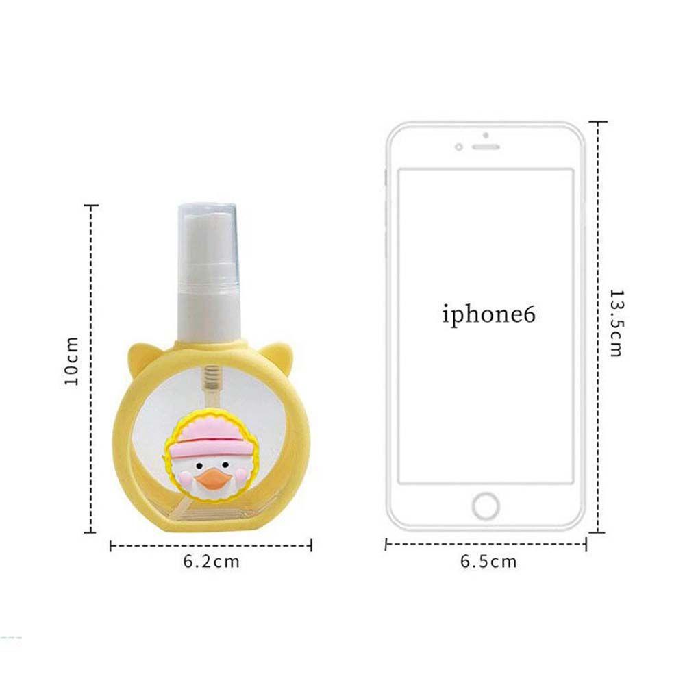 [Elegan] Botol Spray Portable Kawaii Silicone Cover Kabut Halus Wadah Kosmetik Kucing Botol Kosong