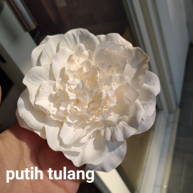 Bunga peony diameter 10cm perbiji