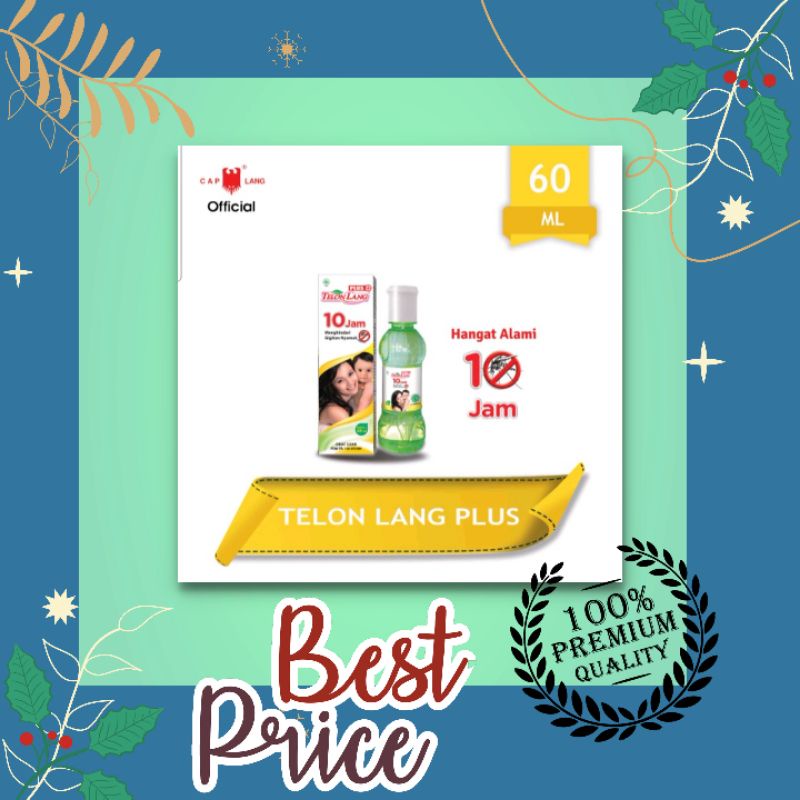 Cap Lang TELON LANG PLUS 60 ML/Minyak Telon Caplang 60 ml/Minyak Telon Caplang Plus 60 ml & 15 ml