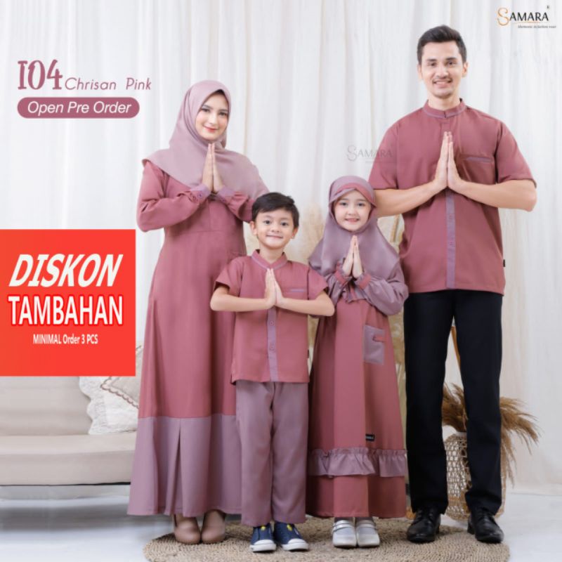 sarimbit terbaru samara I04 crisan pink | couple Keluarga | couple muslim