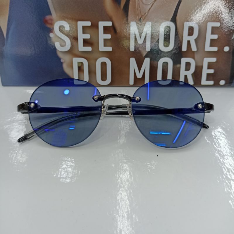FRAME KACAMATA BOR RIMLES BULAT VINTAGE TR GAGANG TR LENTUR PRIA DAN WANITA