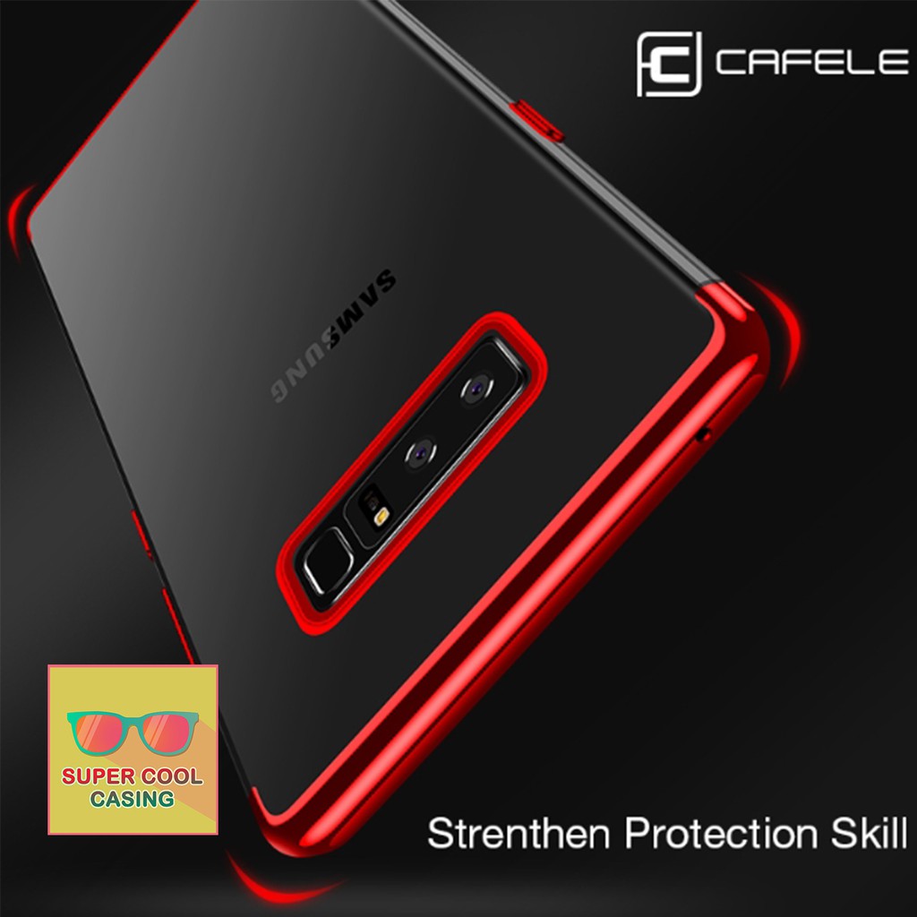 SPC_128 Casing Samsung Galaxy Note 8 Shiny Electro Plating Clear Chrome Softcase