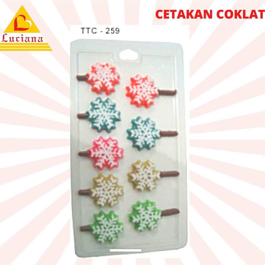 CETAKAN COKLAT NATAL PASKAH SANTA CLAUS POHON NATAL
