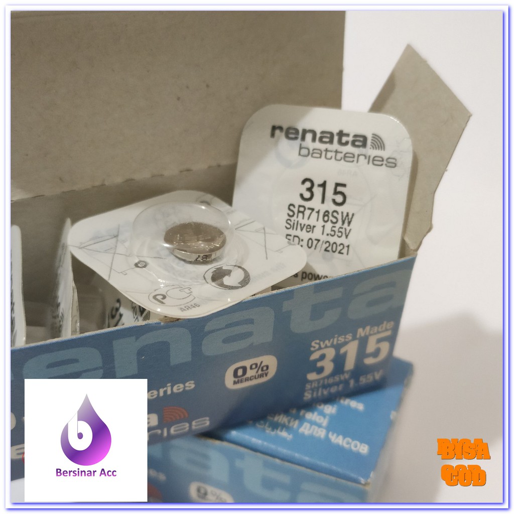 BATRAY BATRE BATREI JAM TANGAN RENATA 315 ORIGINAL RENATA 315 SR716SW