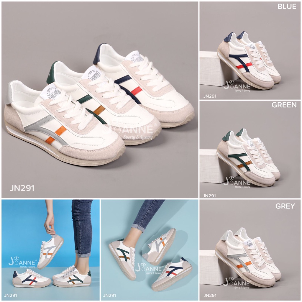 SEPATU JOANNE Sporty Sneakers Shoes #JN291 ORIGINAL BRAND IMPORT