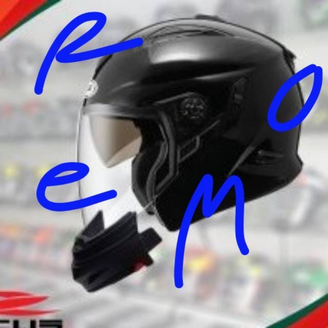 Helm Zeus Z-613C original Double Visor Half Full Face 613 C helmet