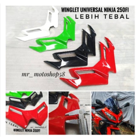 winglet ninja 250 fu winglet ninja 2018 winglet ninja 250 fi winglet ninja new