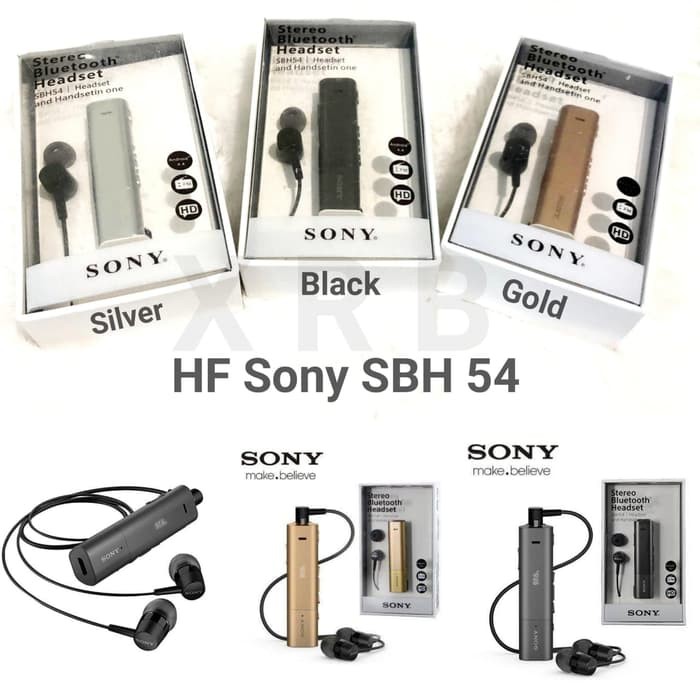 SONY SBH 54 HEADSET Stereo Bluetooth Wireless Earpod Audio Deep Bass H