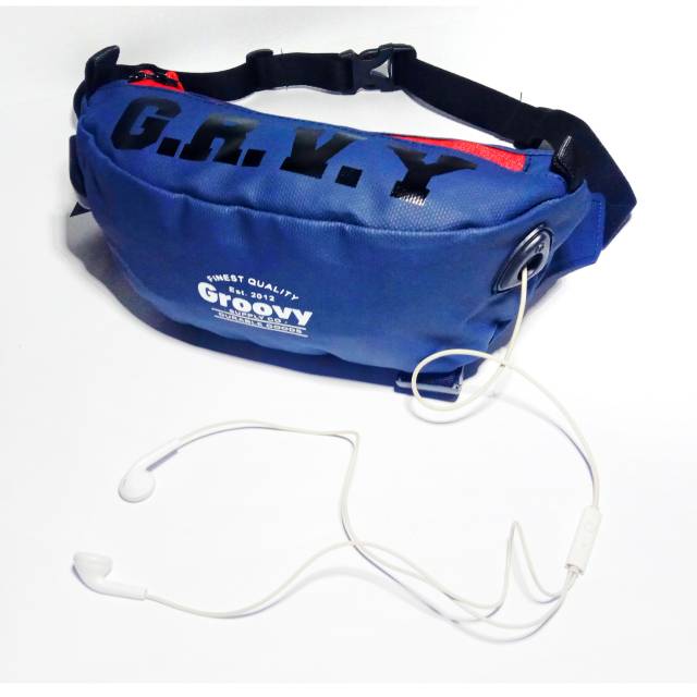 Tas waistbag waterproof groovy/Tas slempang waistbag pria