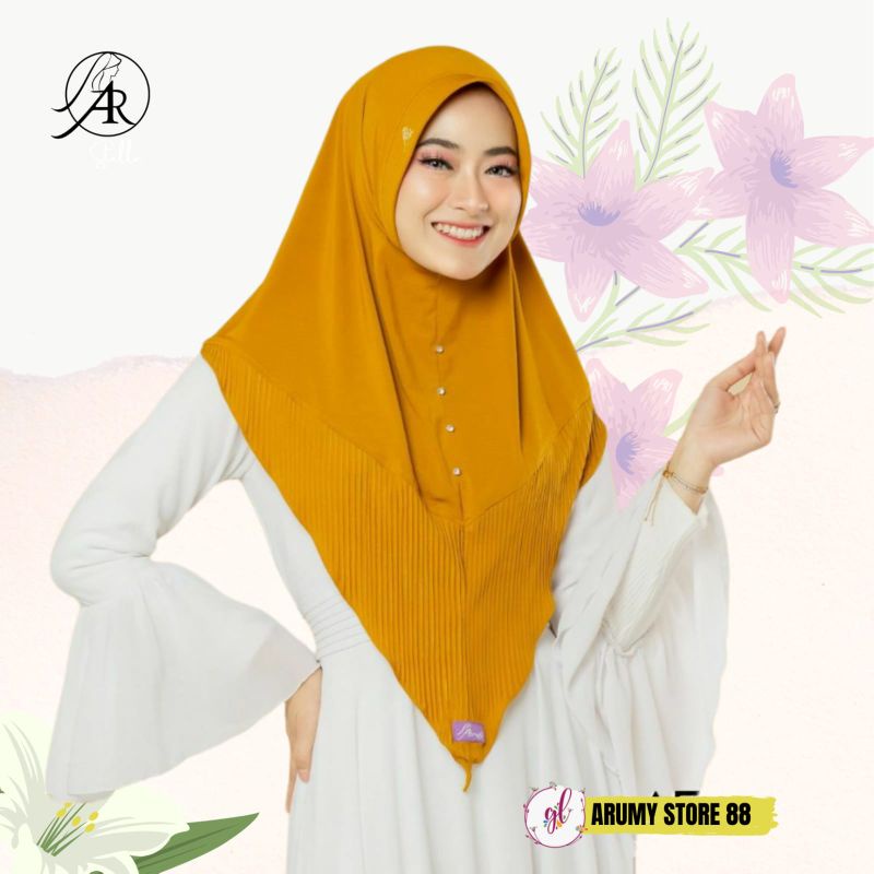 Arrafi 607 hijab jilbab kerudung plisket terbaru 2022