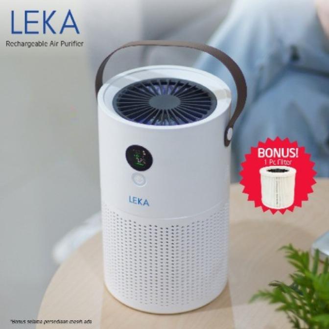 Leka Air Purifier AP7809 Portable Rechargeable FREE Filter HEPA13