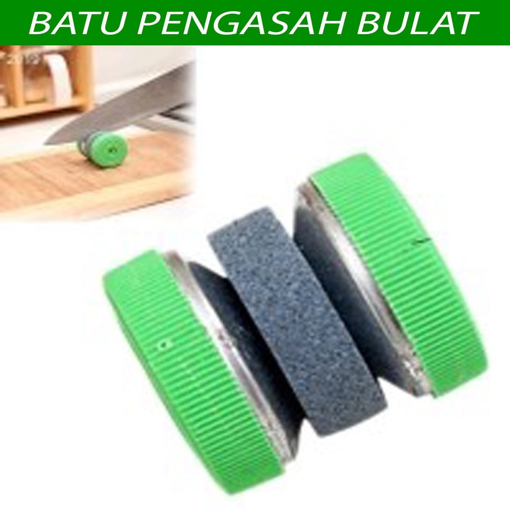 PENGASAH PISAU MODEL RODA PUTAR / ALAT PENGASAH PISAU / ASAH PISAU BENTUK RODA BATU ASAH / KNIFE / PENGASAH GUNTING