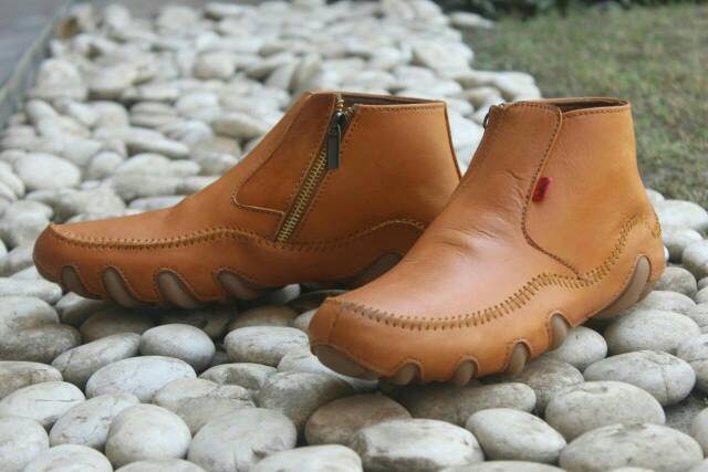 Sepatu Boots kerja Pria Kulit Asli Terbaru BLACK MASTER MALDINI HIGH BROWN ORIGINAL Sepatu Touring