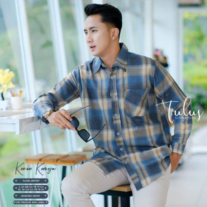 KENAN KEMEJA FLANEL BY TULUS SIGNATURE (KEMEJA PRIA) Flanel pria rekomended