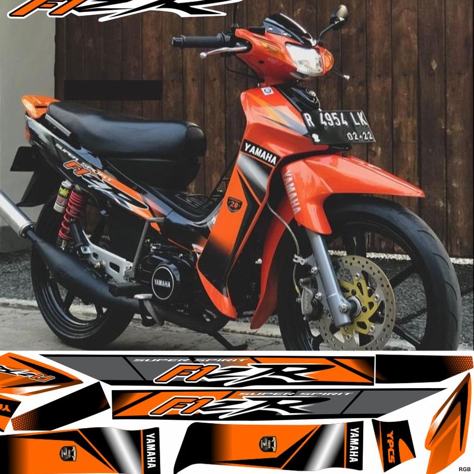 Hot Sell.. STRIPING FIZR VARIASI MALAYSIA OREN ORANYE MERAH HITAM