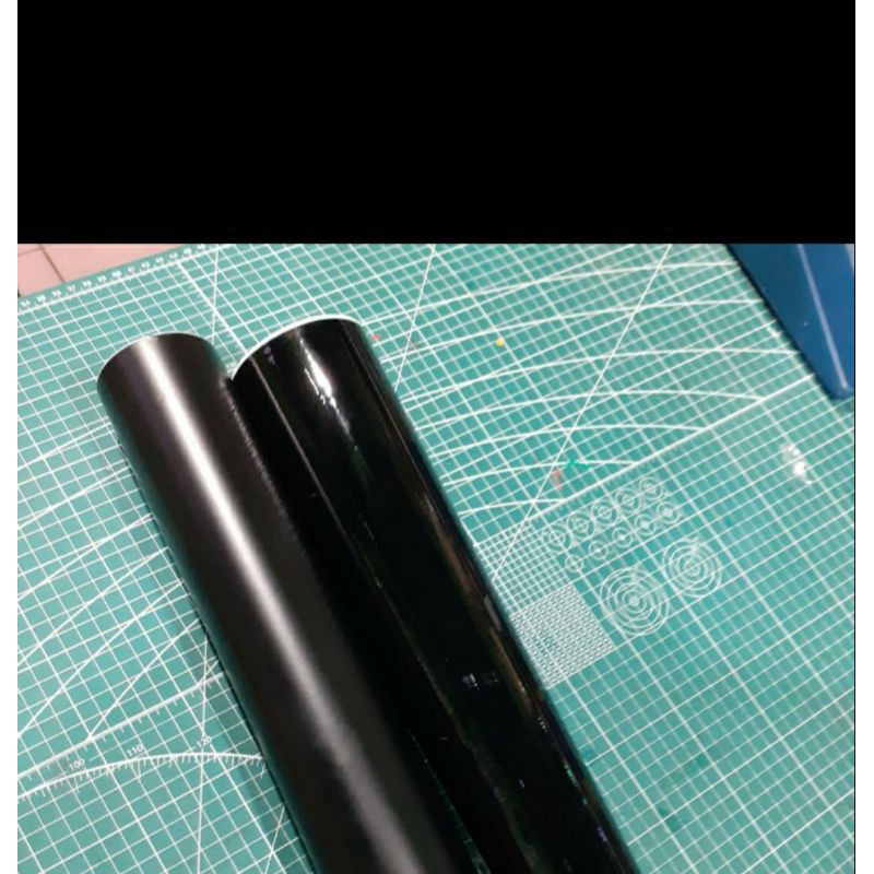Stucker Stiker Skotlet Profix hitam doff glossy sticker hitam doff glossy