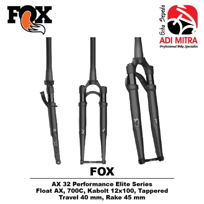 FOX Float 32 AX Performance Elite 700C Fork Suspensi Sepeda Gravel