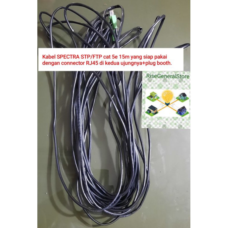 Kabel LAN Outdoor/FTP CAT6/5e Vascolink/Spectra/Zimmlink/NYK UTP/Indoor RJ45 CAT6/5 METAL,ecer meter-3