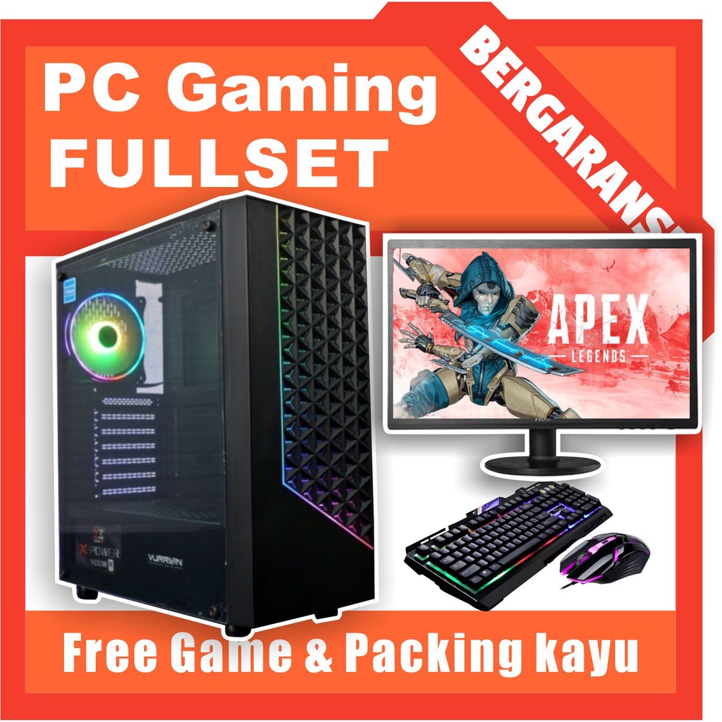 PC GAMING FULLSET I7 2600 | RAM 16GB | VGA GTX 1650 | LANCAR GAMING