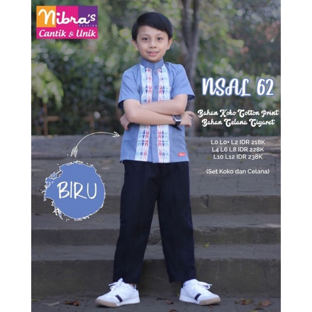 Koko Anak Nibras NSAL 62 / Gamis Nibras  Couple Murah