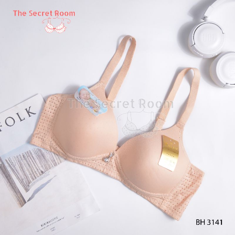 TALLY BRA BH BABY SKIN 3141 | TANPA KAWAT | CUP C | BUSA TIPIS | SIZE 36 - 42