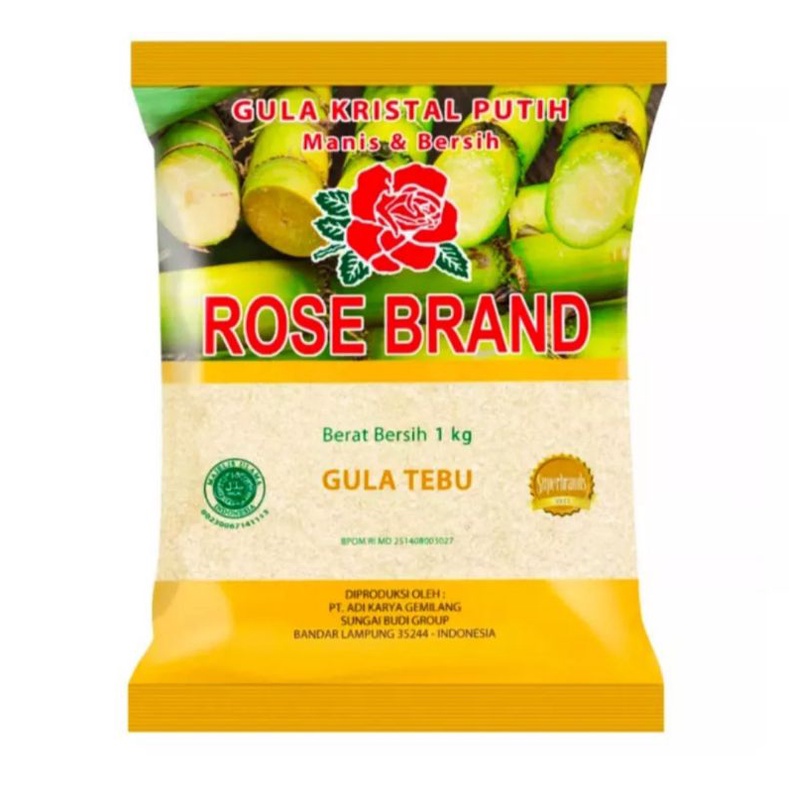 ROSE BRAND Gula Tebu 1 kg/ ROSE BRAND Gula Kristal Premium 1 kg