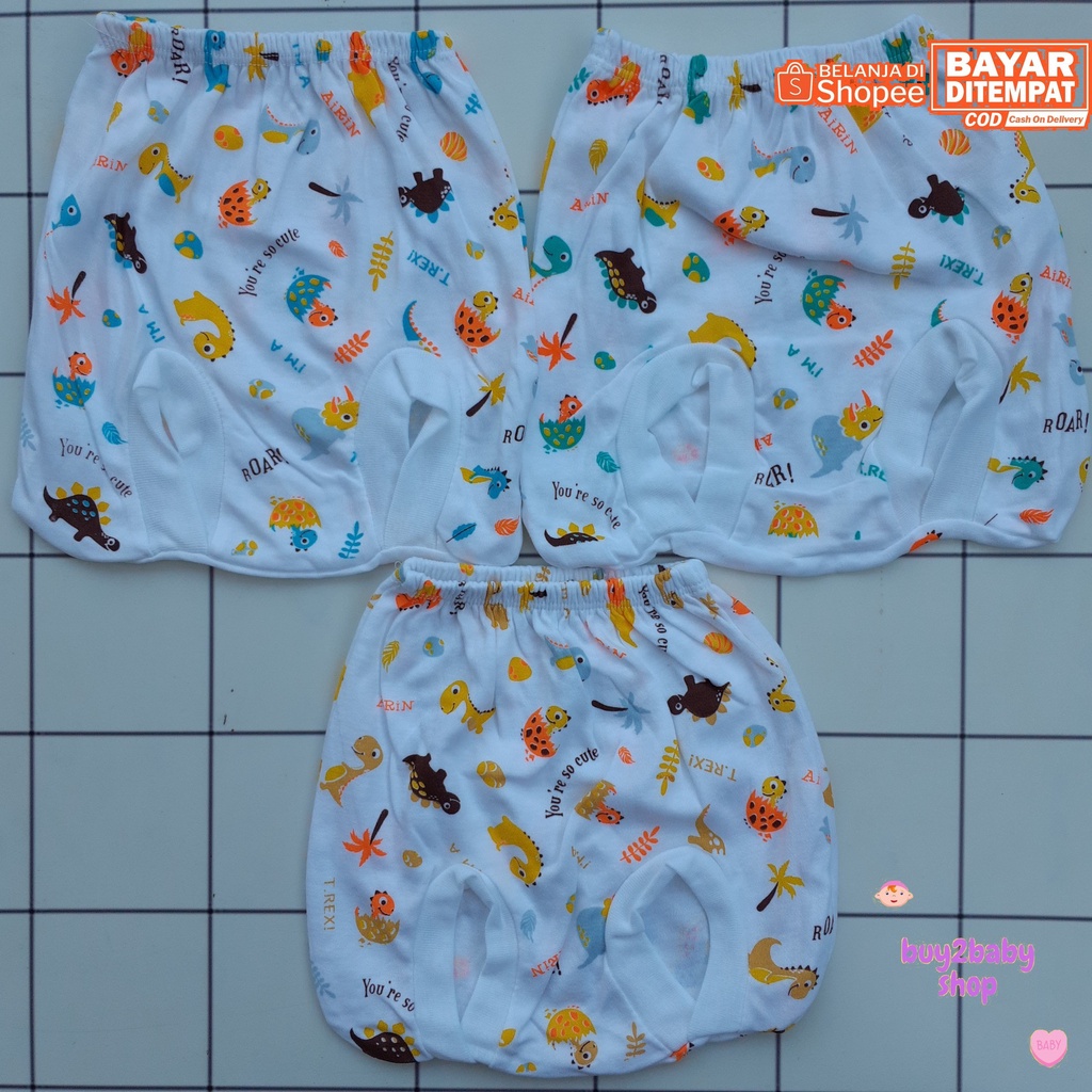 Celana pendek POP bayi Animal Series Little Smart/Airin Baby 0-3 Bulan 3 PCS